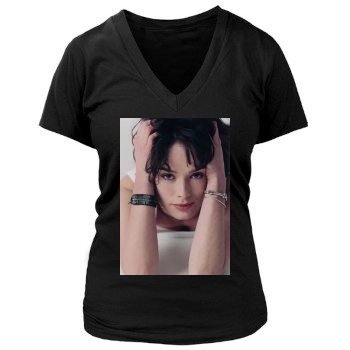 Lena Headey Women's Deep V-Neck TShirt