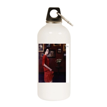 Lena Headey White Water Bottle With Carabiner