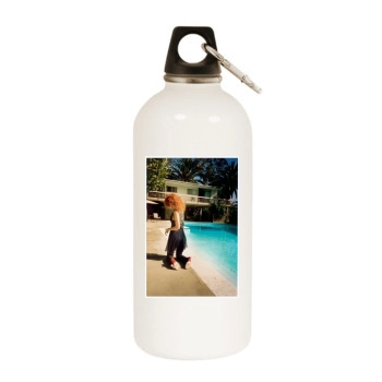 Lydia Hearst White Water Bottle With Carabiner