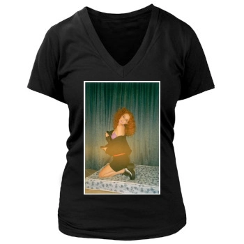 Lydia Hearst Women's Deep V-Neck TShirt