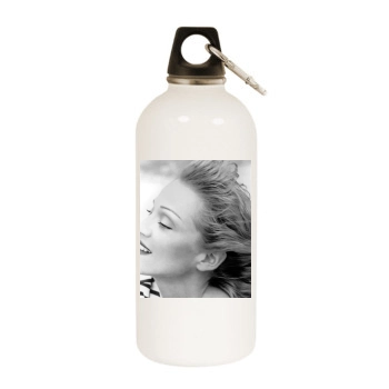 Madonna White Water Bottle With Carabiner