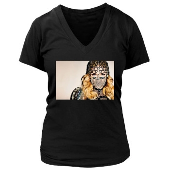 Madonna Women's Deep V-Neck TShirt