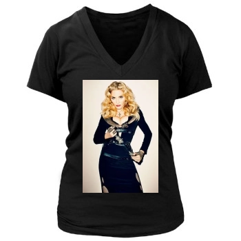 Madonna Women's Deep V-Neck TShirt