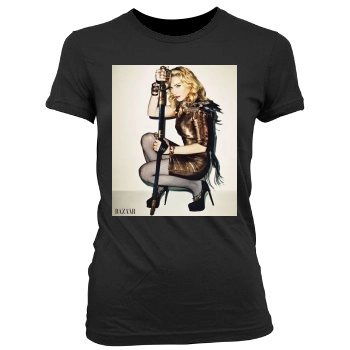 Madonna Women's Junior Cut Crewneck T-Shirt