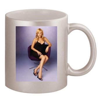 Malin Akerman 11oz Metallic Silver Mug