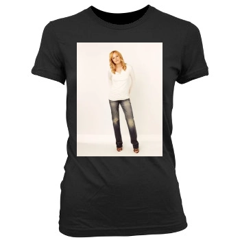 Malin Akerman Women's Junior Cut Crewneck T-Shirt