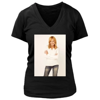 Malin Akerman Women's Deep V-Neck TShirt