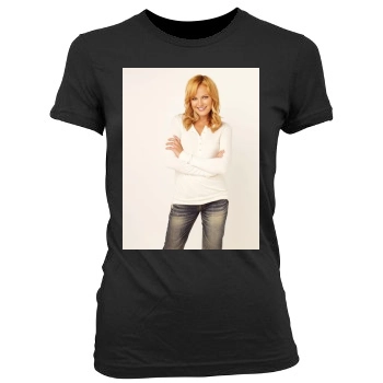 Malin Akerman Women's Junior Cut Crewneck T-Shirt