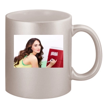 Megan Fox 11oz Metallic Silver Mug