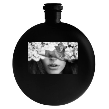 Megan Fox Round Flask