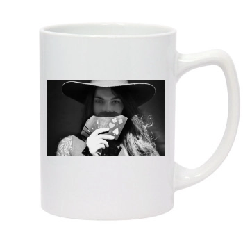 Megan Fox 14oz White Statesman Mug