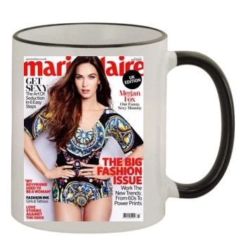 Megan Fox 11oz Colored Rim & Handle Mug