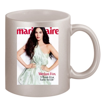 Megan Fox 11oz Metallic Silver Mug