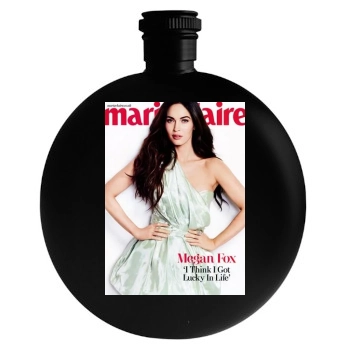 Megan Fox Round Flask