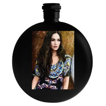 Megan Fox Round Flask