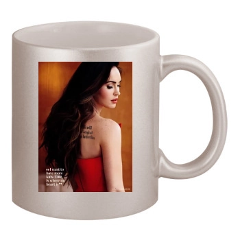 Megan Fox 11oz Metallic Silver Mug