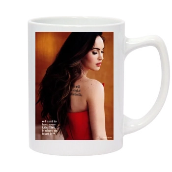 Megan Fox 14oz White Statesman Mug