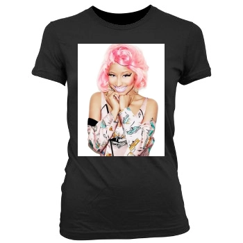 Nicki Minaj Women's Junior Cut Crewneck T-Shirt