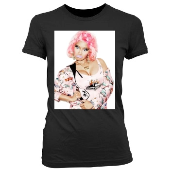 Nicki Minaj Women's Junior Cut Crewneck T-Shirt