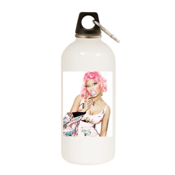 Nicki Minaj White Water Bottle With Carabiner