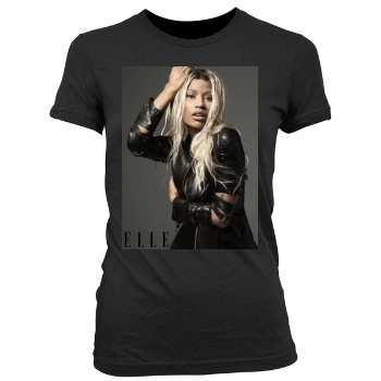 Nicki Minaj Women's Junior Cut Crewneck T-Shirt