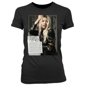 Nicki Minaj Women's Junior Cut Crewneck T-Shirt