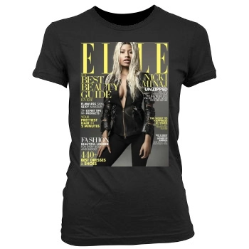 Nicki Minaj Women's Junior Cut Crewneck T-Shirt