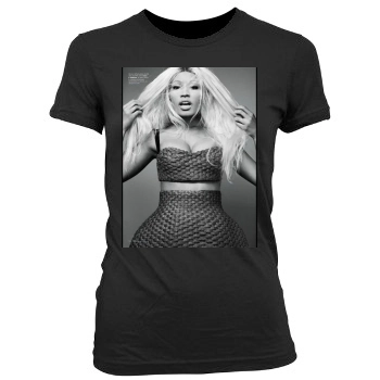 Nicki Minaj Women's Junior Cut Crewneck T-Shirt