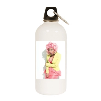 Nicki Minaj White Water Bottle With Carabiner