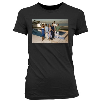 Odette Annable Women's Junior Cut Crewneck T-Shirt
