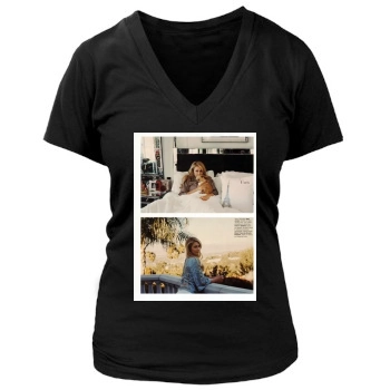 Paris Hilton Women's Deep V-Neck TShirt