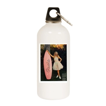 Paris Hilton White Water Bottle With Carabiner