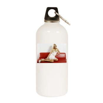 Paris Hilton White Water Bottle With Carabiner