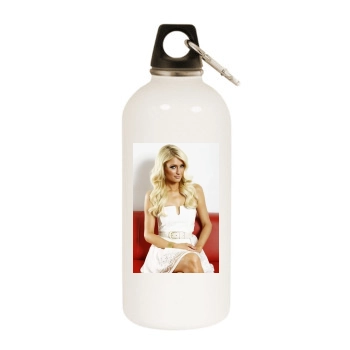 Paris Hilton White Water Bottle With Carabiner