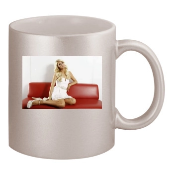 Paris Hilton 11oz Metallic Silver Mug