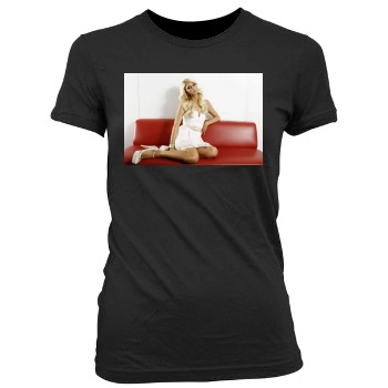 Paris Hilton Women's Junior Cut Crewneck T-Shirt