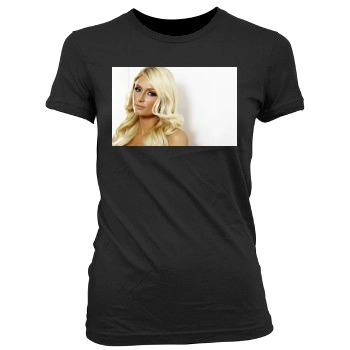 Paris Hilton Women's Junior Cut Crewneck T-Shirt