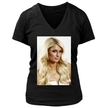 Paris Hilton Women's Deep V-Neck TShirt