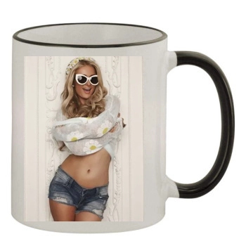 Paris Hilton 11oz Colored Rim & Handle Mug