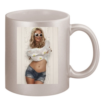 Paris Hilton 11oz Metallic Silver Mug