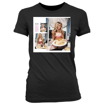 Paris Hilton Women's Junior Cut Crewneck T-Shirt