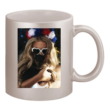 Paris Hilton 11oz Metallic Silver Mug