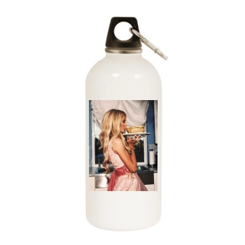 Paris Hilton White Water Bottle With Carabiner