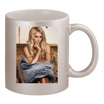 Paris Hilton 11oz Metallic Silver Mug