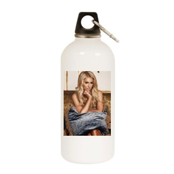 Paris Hilton White Water Bottle With Carabiner