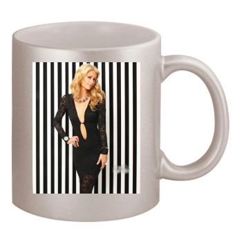 Paris Hilton 11oz Metallic Silver Mug