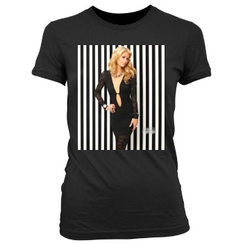 Paris Hilton Women's Junior Cut Crewneck T-Shirt