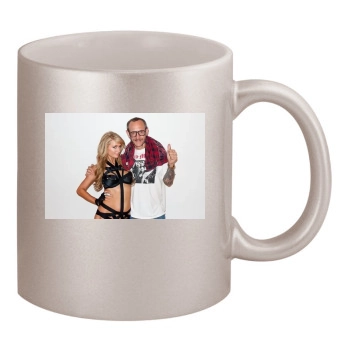 Paris Hilton 11oz Metallic Silver Mug