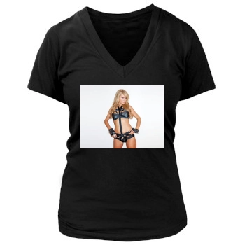 Paris Hilton Women's Deep V-Neck TShirt