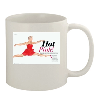 Pink 11oz White Mug